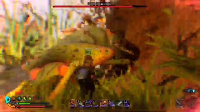 Equip a Gas Mask and spear