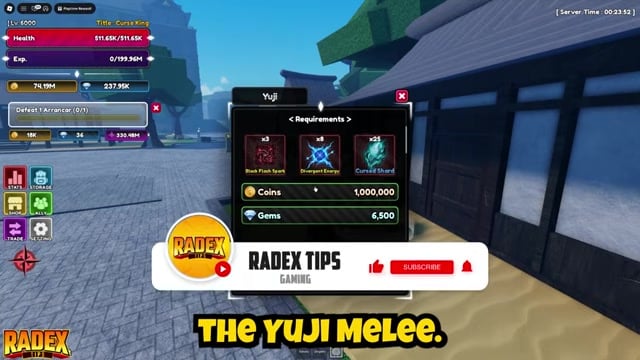 Check the Yuji melee requirements