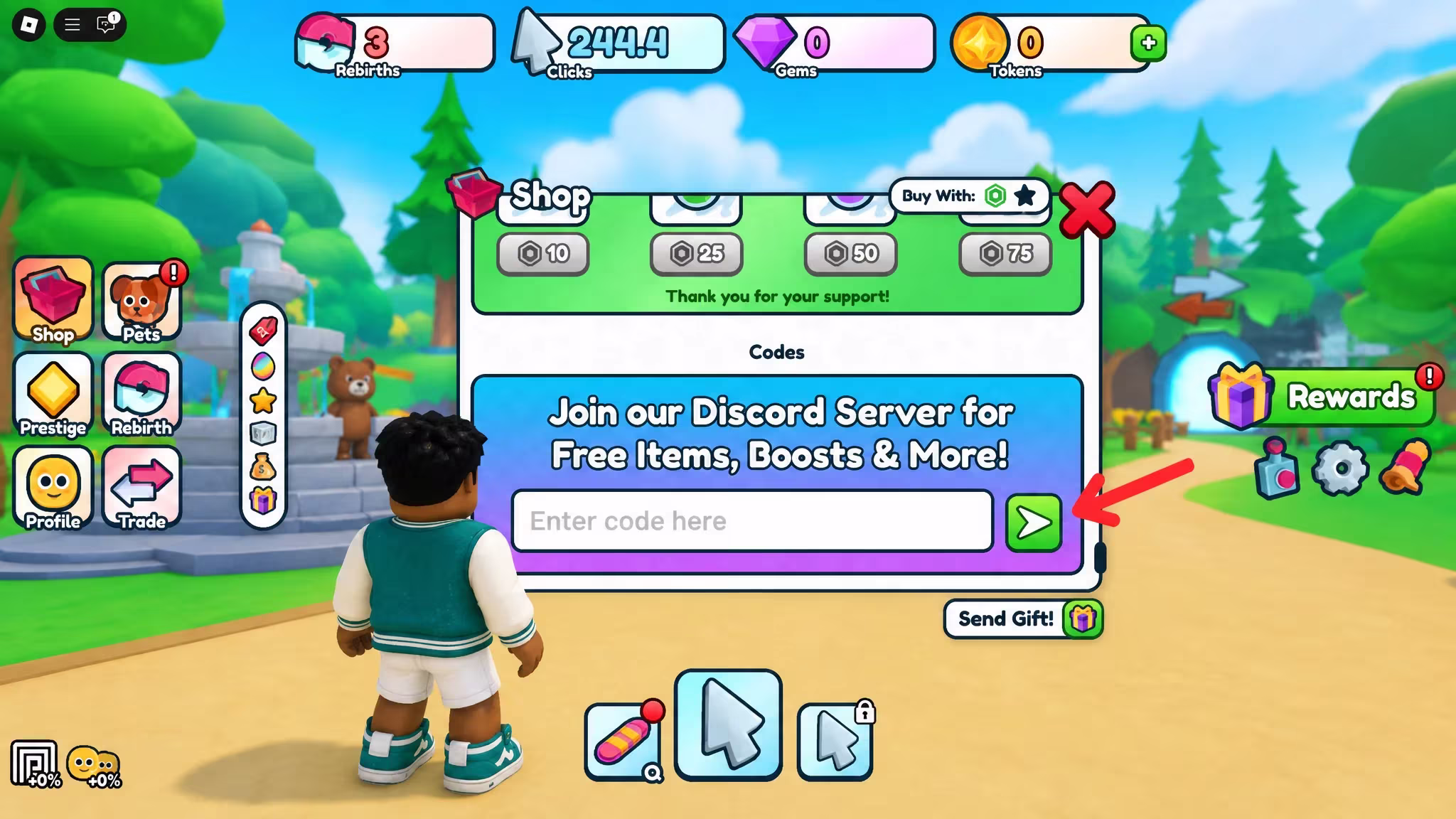 redeem Roblox Rebirth Champions Ultimate Codes