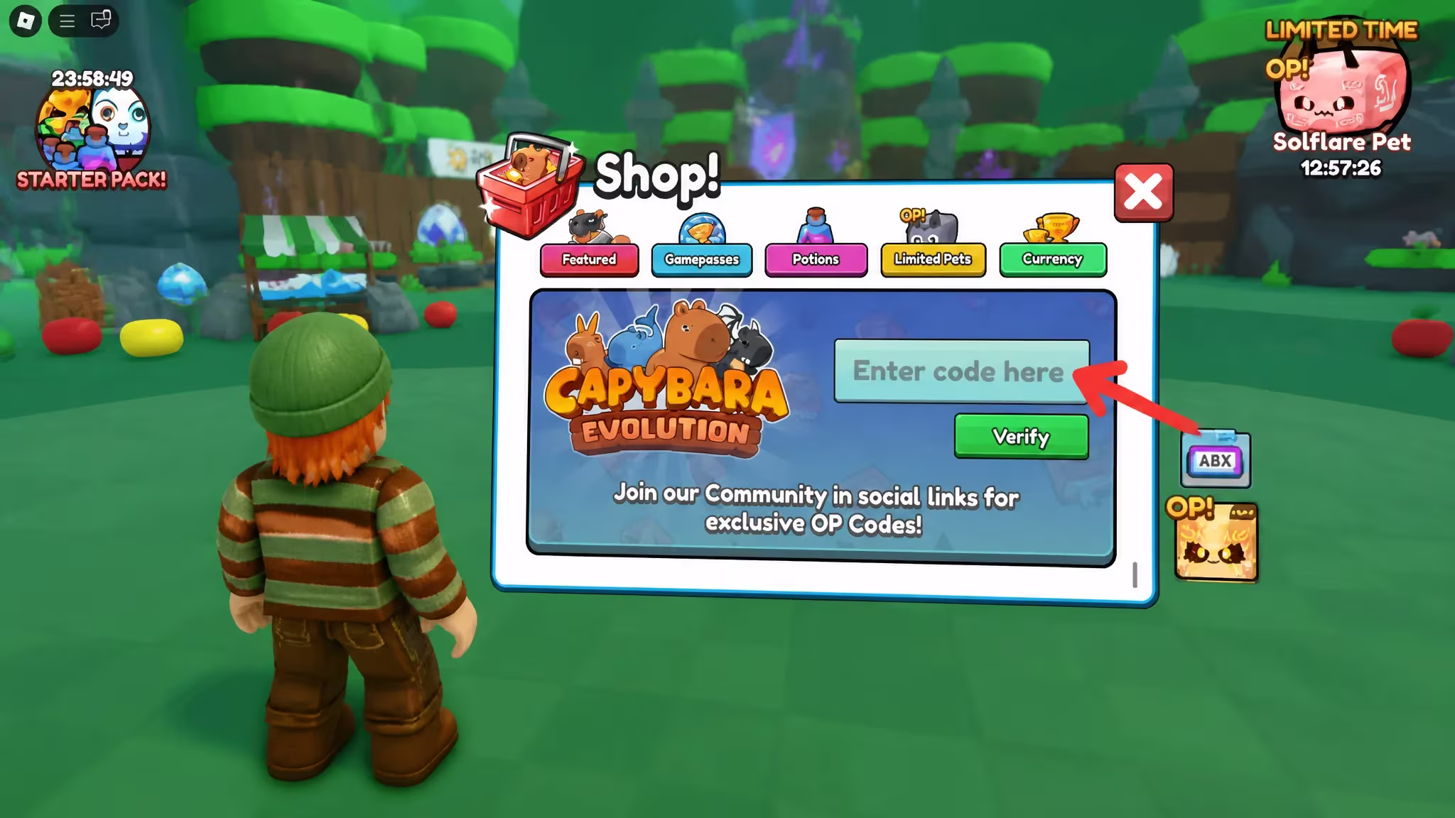 redeem Roblox capybara evolution Codes (1)
