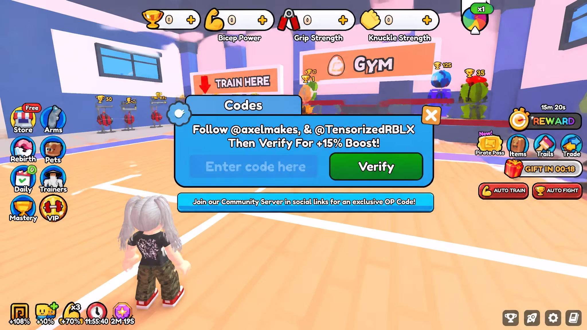 redeem Roblox Arm Wrestle Simulator Codes
