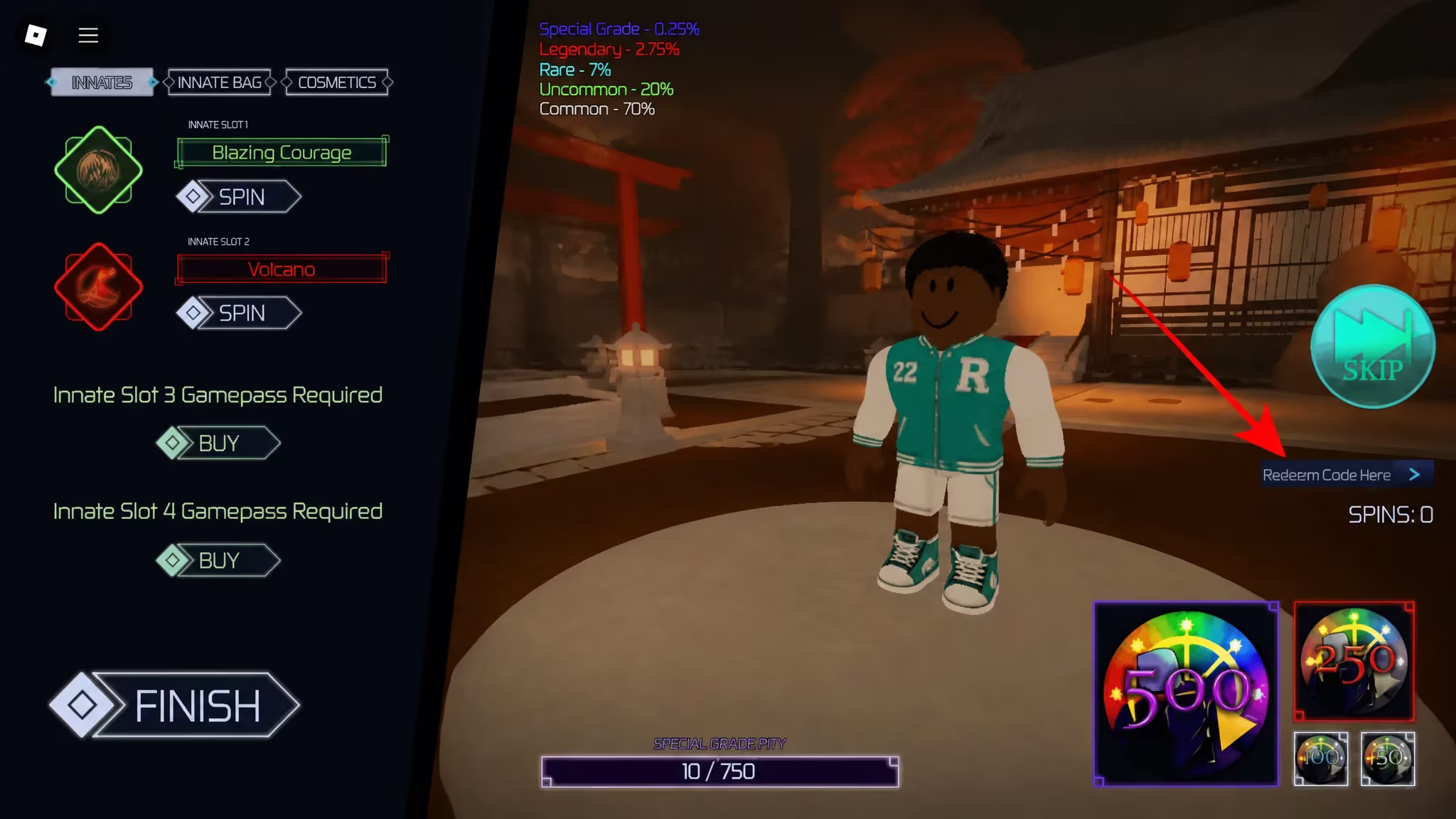How to redeem Jujutsu Infinite Codes
