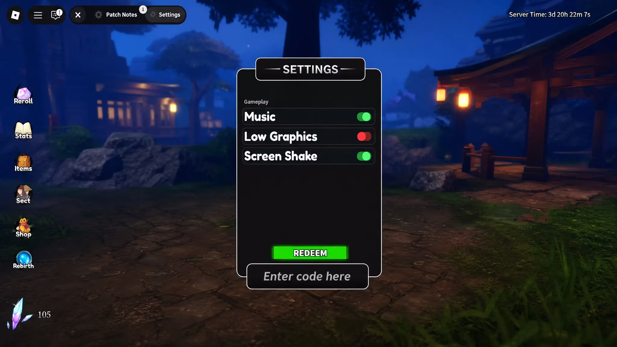 How to redeem codes in Immortal Cultivation