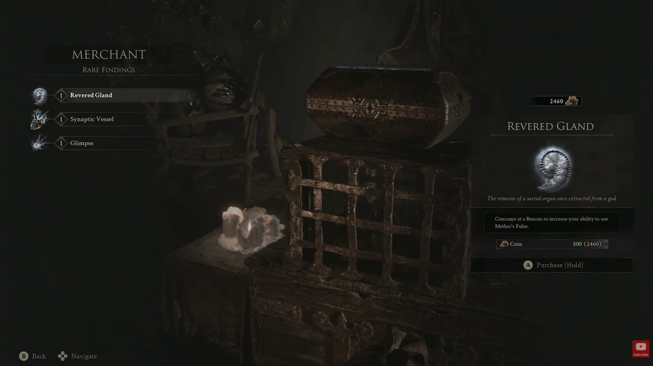 Purchase the Second Revered Gland | Sofa Supastar Gaming/YouTube