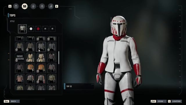 Equip the Mandalorian pieces