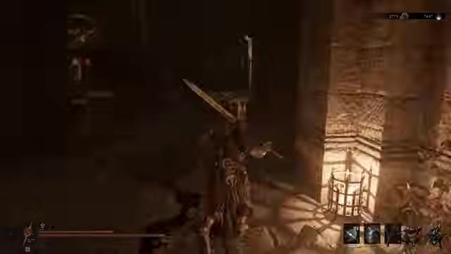 Cross the gate and strike the mechanism