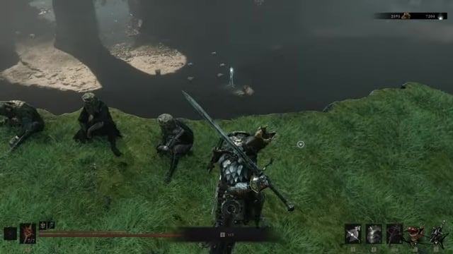 Talk to Baghead, then sit