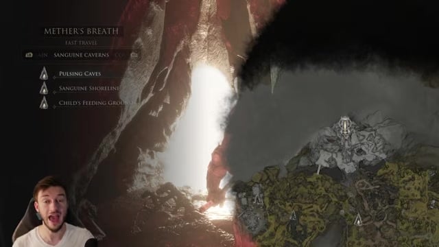 Fast travel to the Pulsing Caves