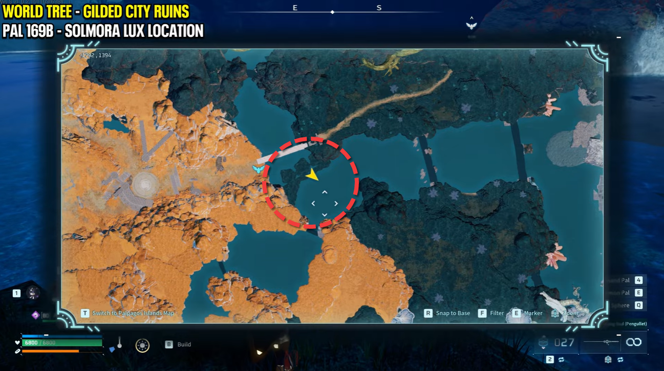 Solmora Lux catch location in Palworld 1.0 / YouTube - Flame Guides