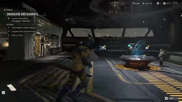 Open the Den's upgrade menu