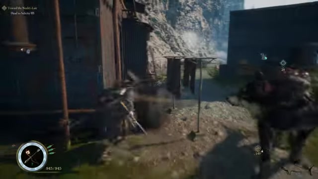 Enter the nearby structure