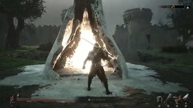 Follow the path past the traps