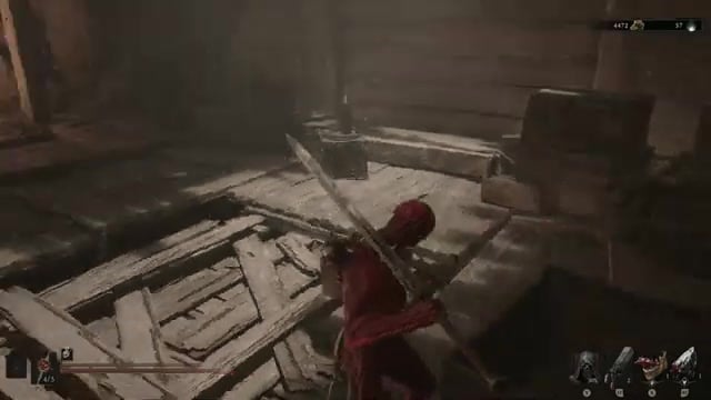Fall through the collapsing floor