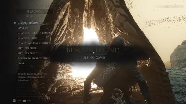 Cleanse the Pulsing Caves beacon