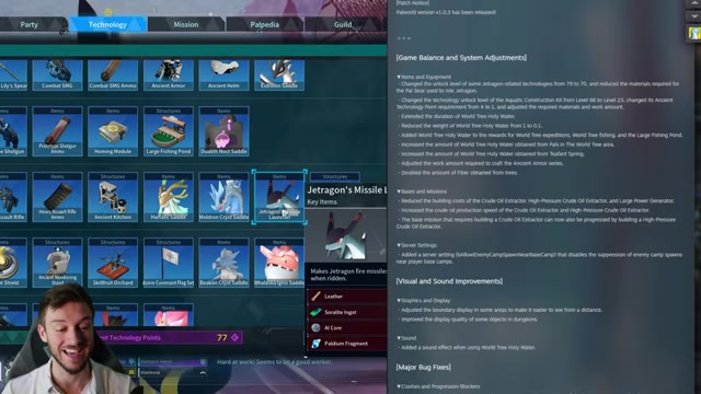 Jetragon-related technology now appears at level 70.