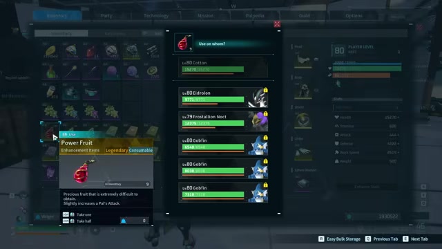Use your consumables on a Pal