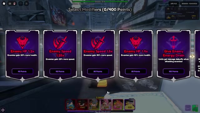 Enter a suitable tower stage
