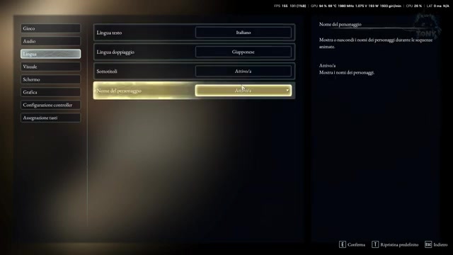 Set voice-over to English
