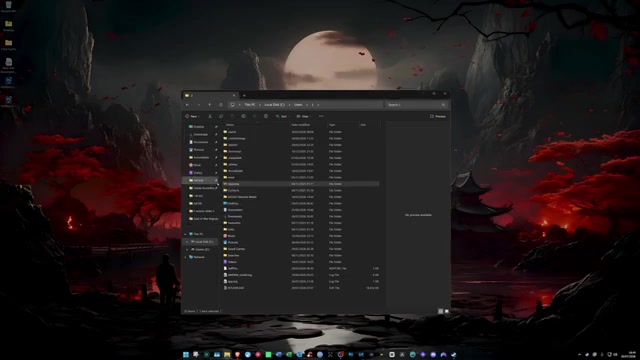 Open the Windows config folder