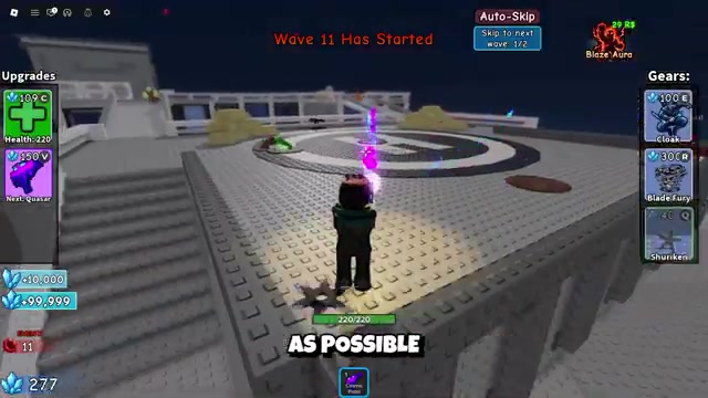 Clear each wave quickly