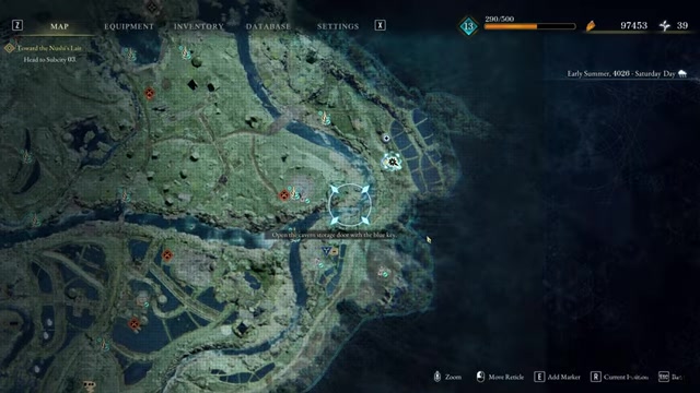 Check the northeastern campfire area