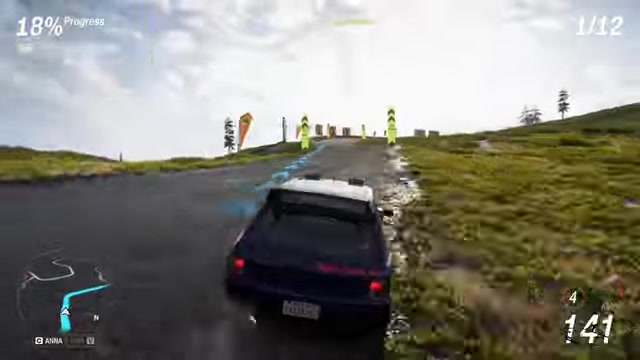 Hit the first crest or jump