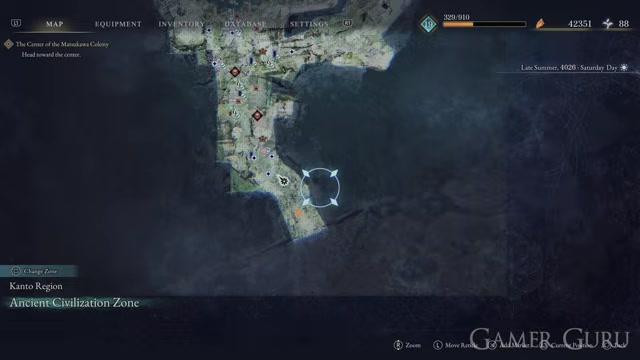Climb the broken wall section