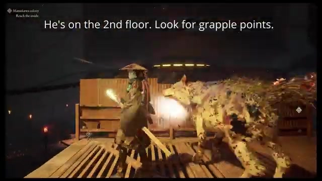 Aim for the raised platform
