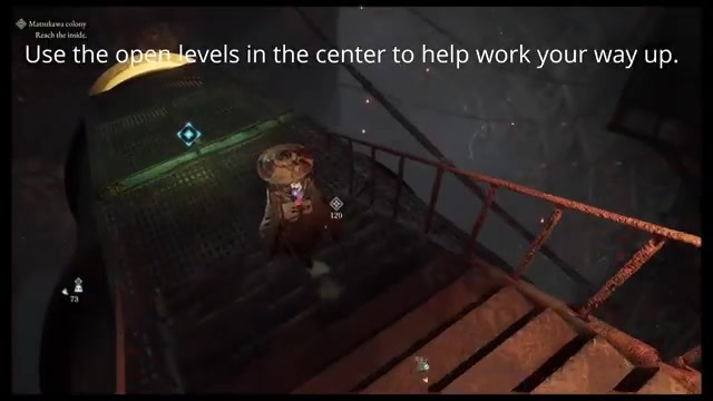 Stay outside the rotating area