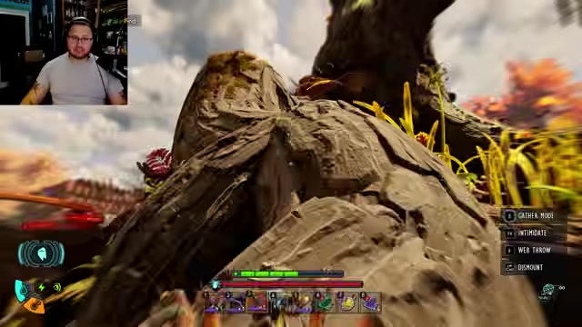 Climb onto the branch