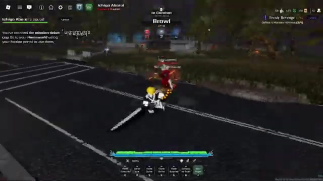Break objects in the area