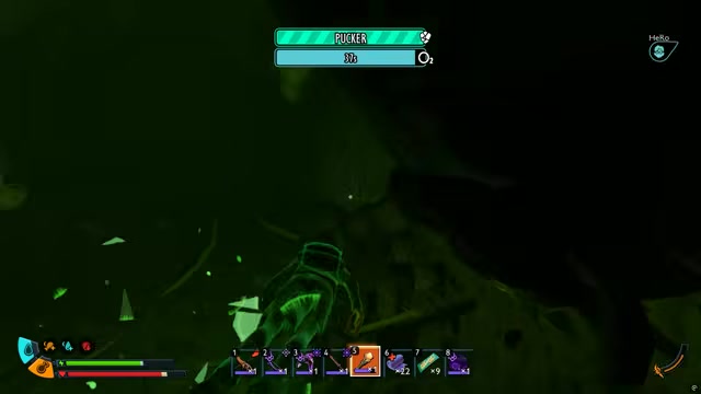 Dive to the cave entrance