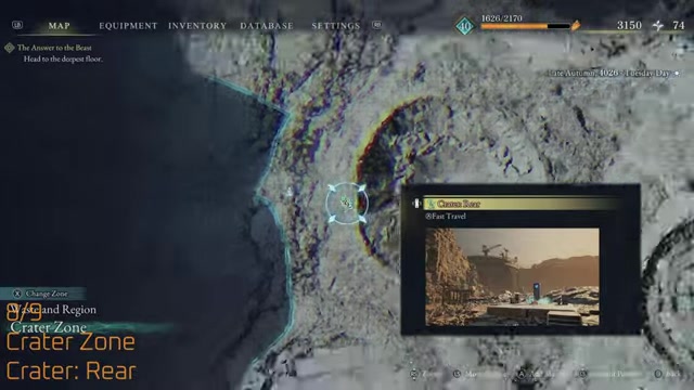 Face the crater