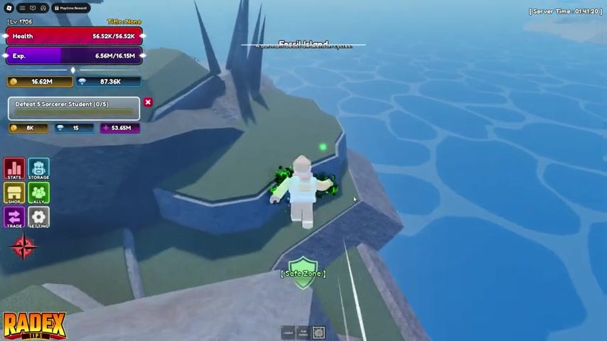 Cross the island