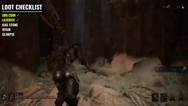 Cross and take the jump-up path