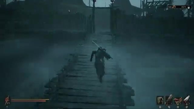 Cross the first bridge