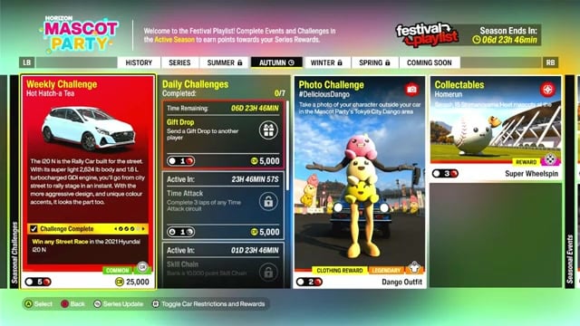 Hit around 120 mph for four Speed Skills