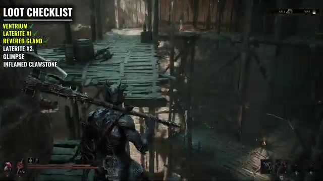 Cross to the far-side shack