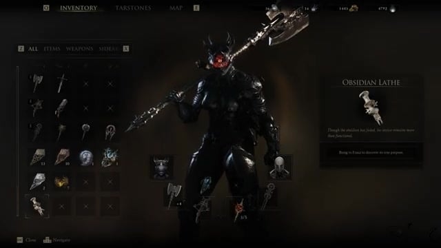 Loot the chest for the Obsidian Lathe