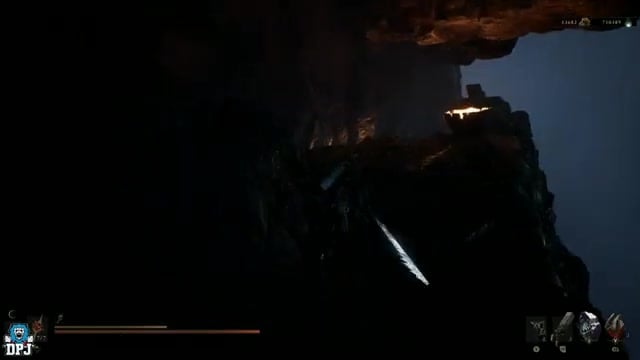 Drop through the opened floor