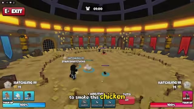 Run Equip Best and enter the Arena