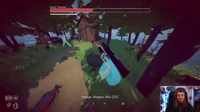 Fish up and kill the mini-boss