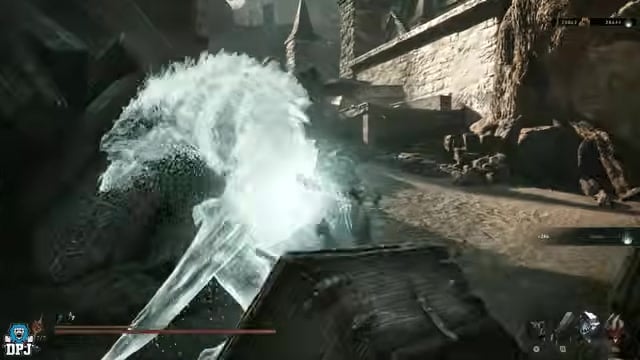 Drop into the coffin courtyard