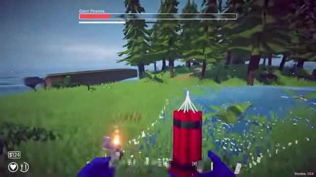 Light dynamite, drop it, and run