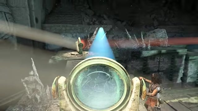 Descend into the puzzle room