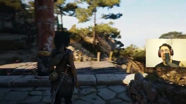 Open the small chest by the pillars