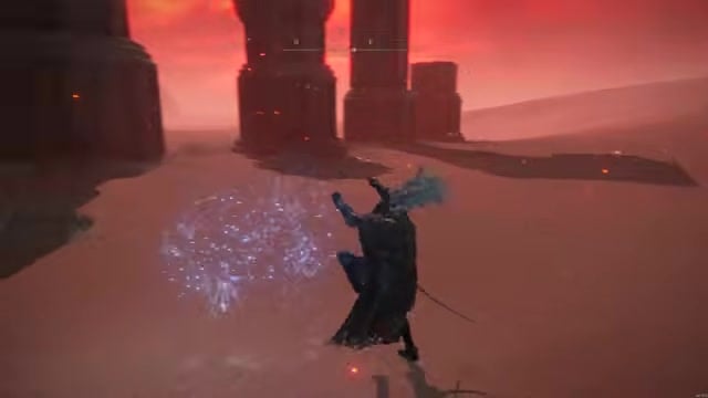Make for the giant pillars
