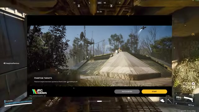Phantom Targets teaser on the start screen