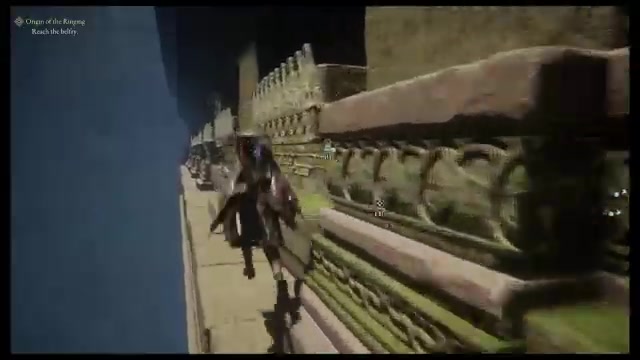 Follow the ledge around