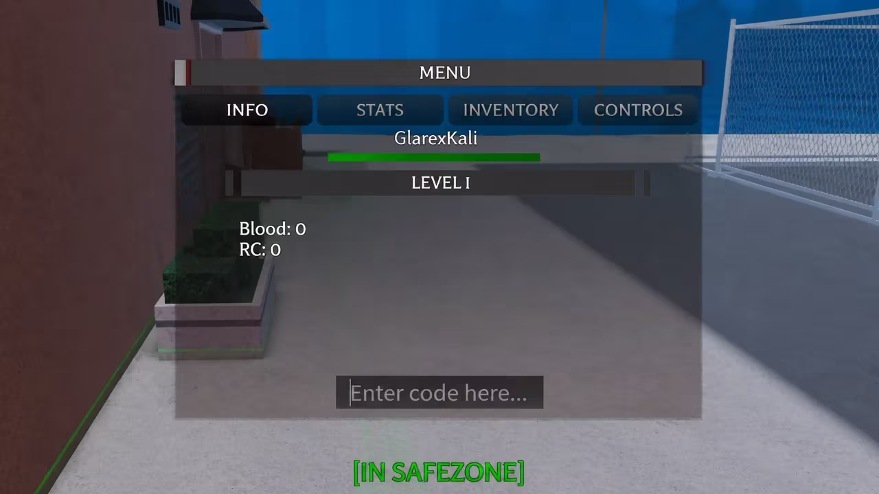 Redeem code text box for Roblox Project Ghoul